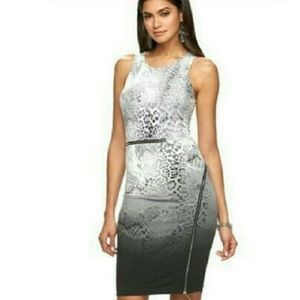 NEWJennifer Lopez Ombré Body Con Dress